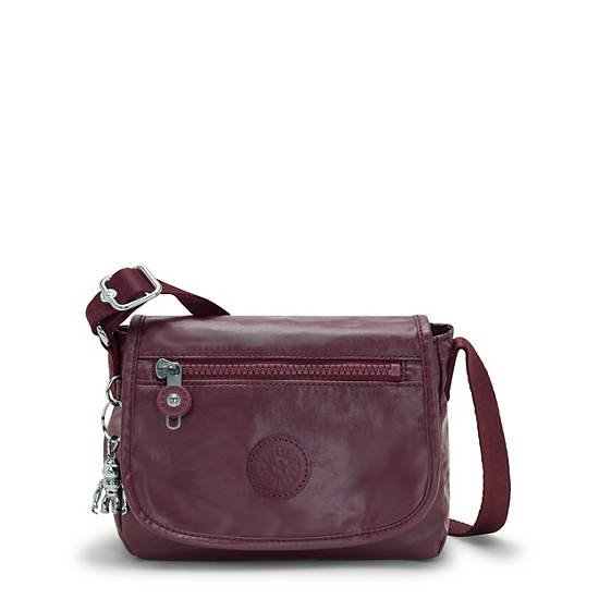 Bolsos Mini Kipling Sabian Metallic Crossbody Vino | MX 1351NW